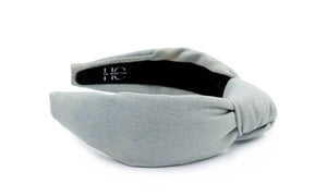 Adult Denim Knotted Headband