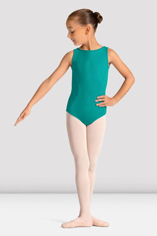 Mirella M50009C Celestia Boat Neck Printed Leotard