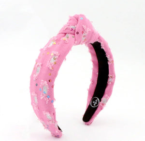 Kid and Tween Pink Denim Headband
