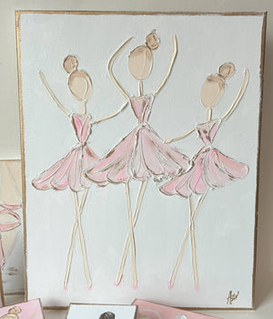 Coddiwomple Ballerina Trio Canvas Art