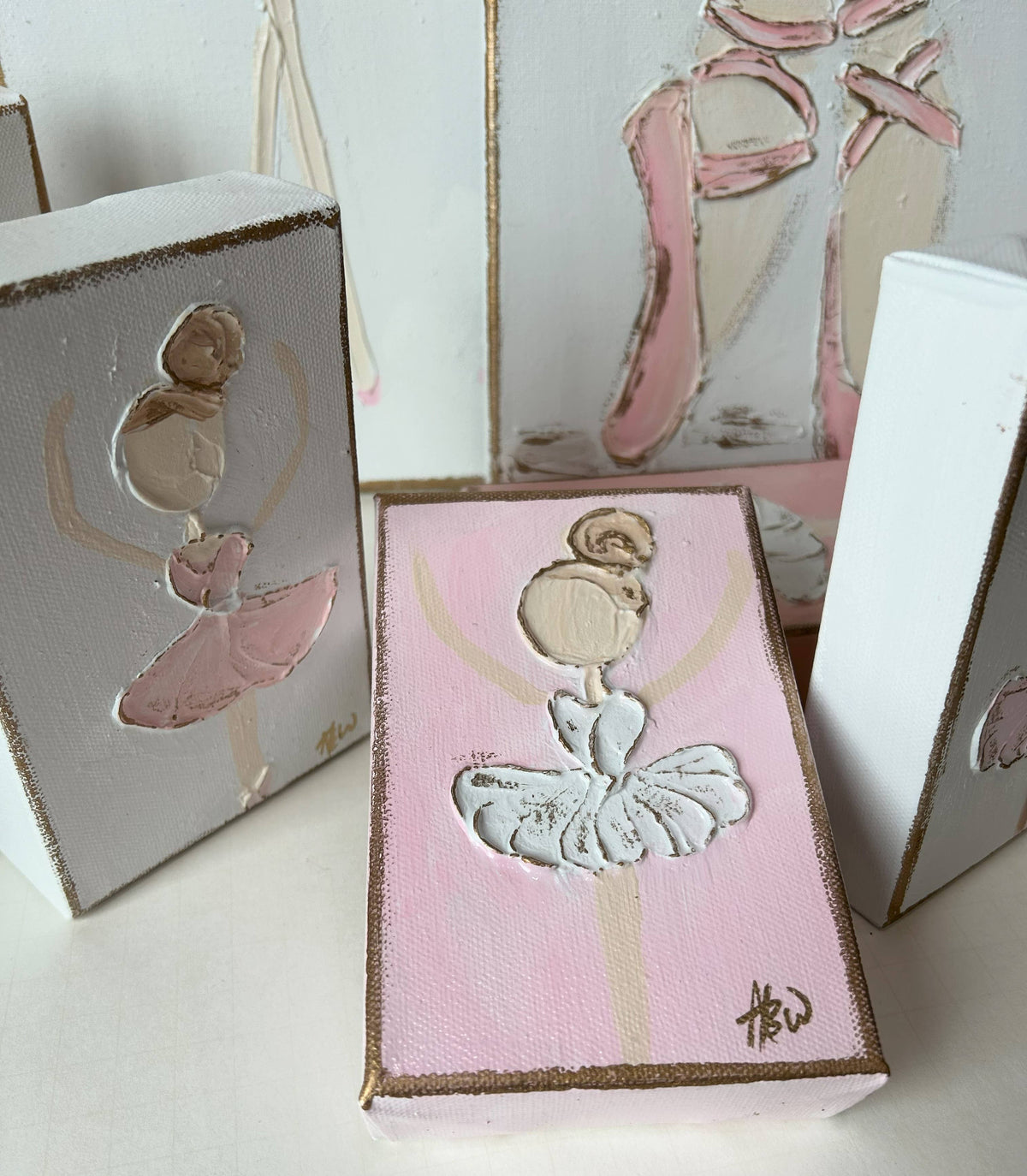 Coddiwomple Ballerina Canvas Hand Painted Print