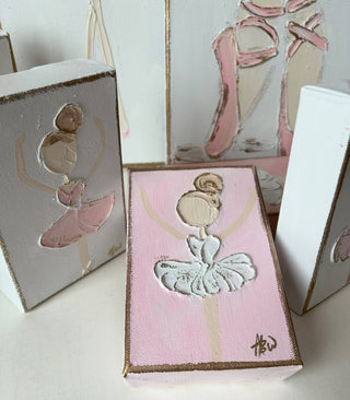 Coddiwomple Ballerina Canvas Hand Painted Print