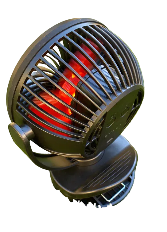 Glam'r Gear® Glam'r Gear Rechargeable LED Clip-on Fan