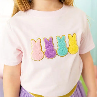 Sweet Wink Easter Peeps Patch Short Sleeve T-Shirt