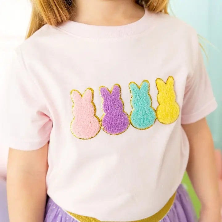 Sweet Wink Easter Peeps Patch Short Sleeve T-Shirt