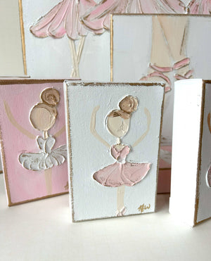 Coddiwomple Ballerina Canvas Hand Painted Print