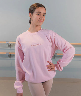 Covet BALLERINA Embroidered Adult Pullover