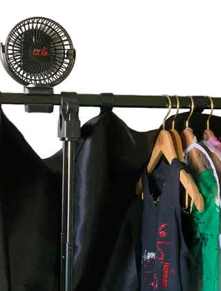 Glam'r Gear® Glam'r Gear Rechargeable LED Clip-on Fan