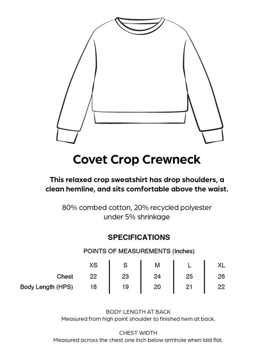 Covet Aura +1000 Crop Hoodie