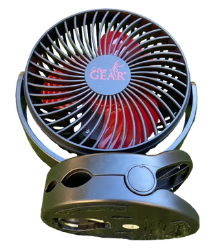 Glam'r Gear® Glam'r Gear Rechargeable LED Clip-on Fan