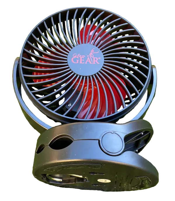Glam'r Gear® Glam'r Gear Rechargeable LED Clip-on Fan