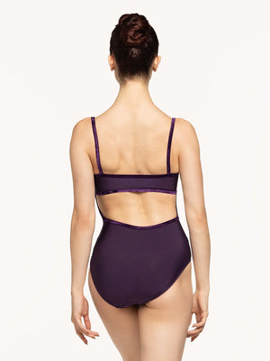 Eleve Dancewear Helena Eggplant Camisole Leotard
