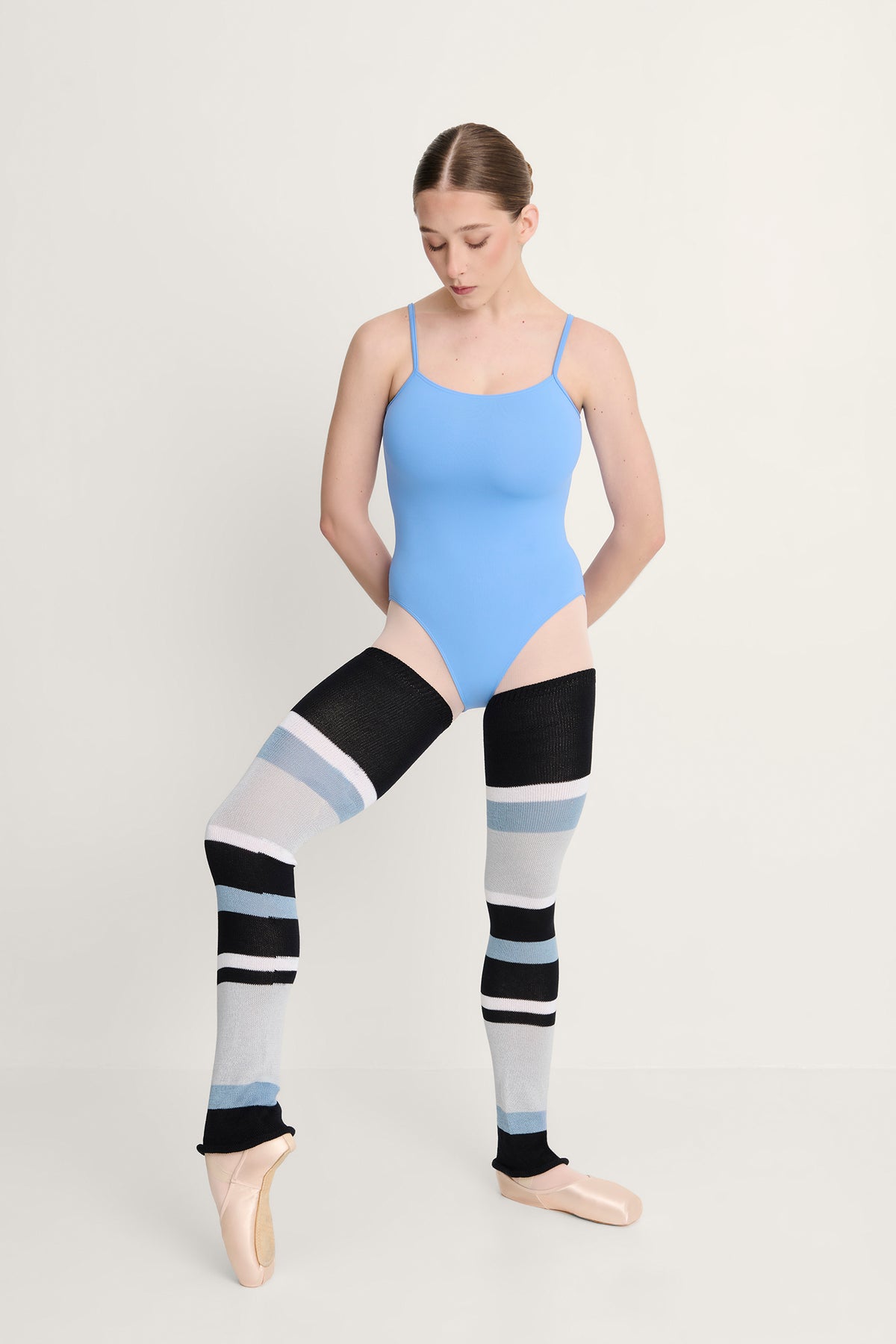 Intermezzo 2048 Striped Bamboo Long Legwarmers