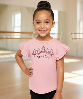 Covet Dance Paw De Chat Flutter Sleeve Tee