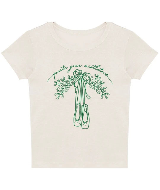 Covet Pointe Your Mistletoes Women's Tee