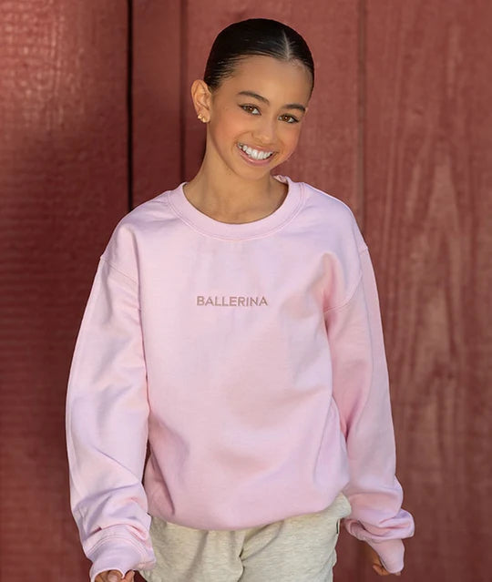 Covet BALLERINA Embroidered Adult Pullover