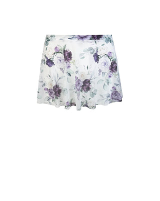 Eleve Dancewear Moonlit Garden White Mesh Flare Skirt-PREORDER