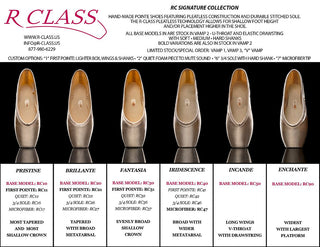 R-Class Incande RC50 Vamp 2 / Soft Shank Pointe Shoes