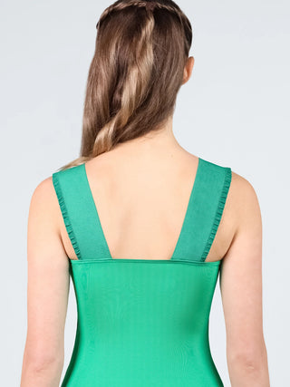 Suffolk 2850C Varsity Ruffle Strap Tank Child Leotard