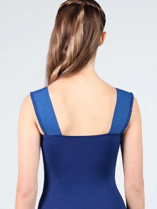 Suffolk 2850C Varsity Ruffle Strap Tank Child Leotard