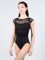 Suffolk 2866A Venice Overlay Cap Sleeve Adult Leotard