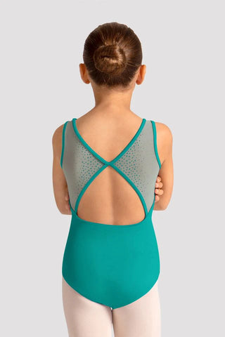 Mirella M50009C Celestia Boat Neck Printed Leotard