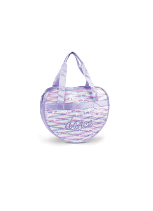 DanzNMotion B24510 Shimmering Heart Sequin Tote Bag