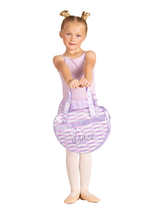 DanzNMotion B24510 Shimmering Heart Sequin Tote Bag