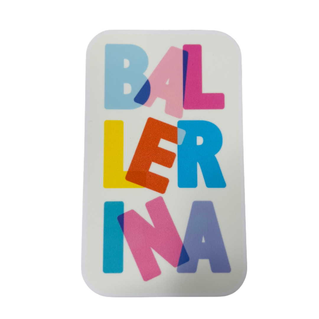 Ballerina Pastels Dance Sticker, 2.4" x 4.0"