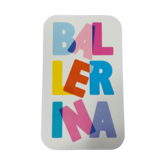 Ballerina Pastels Dance Sticker, 2.4" x 4.0"