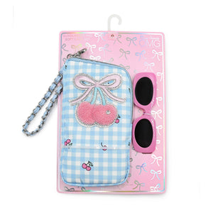 OMG Cherry Wristlet Case and Sunglasses