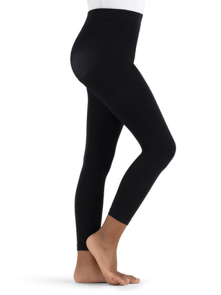 Capezio 1917C Footless Tights With Self Knit Waist Band