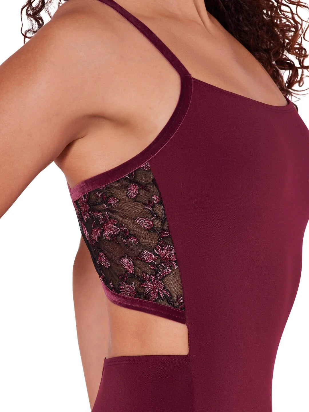 Capezio F12400W Ornate Romance Charisma Cami Criss Cross Back Leotard