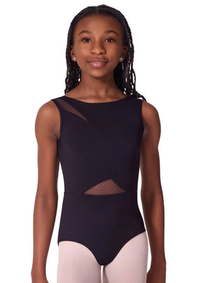 Capezio EL106T Soft Elegance Asymmetrical Boatneck Leotard - Tween