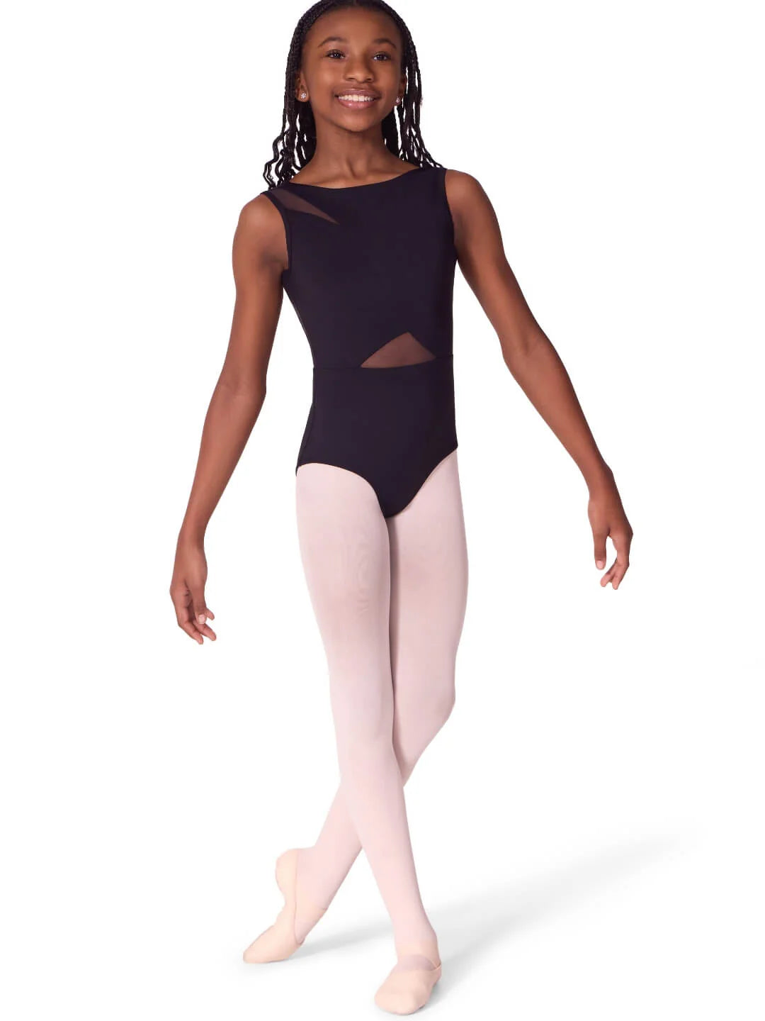 Capezio EL106T Soft Elegance Asymmetrical Boatneck Leotard - Tween