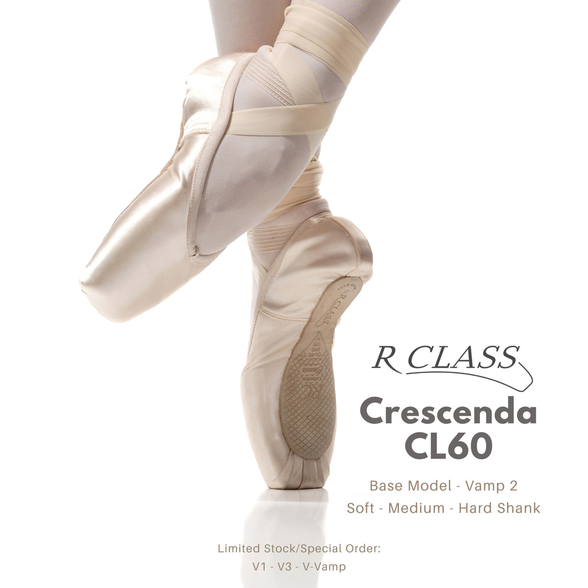 R-Class Crescenda CL60 Vamp 2 / Hard Shank Pointe Shoes