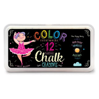 Color Everywhere Twistable Chalk Crayons | Pretty Ballerinas - Fanci Footworks