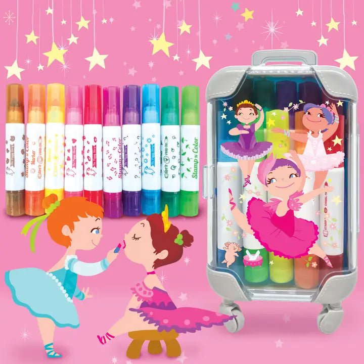 Color Pop: Stamp N Color Markers | Pretty Ballerinas - Fanci Footworks