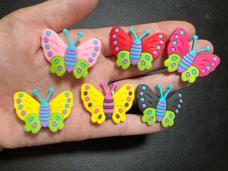 Colorful Butterfly Design Theme different sizes Shoe Charms - Fanci Footworks