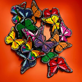 Colorful Butterfly Design Theme different sizes Shoe Charms - Fanci Footworks