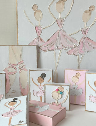 Coddiwomple Ballerina Canvas Hand Painted Print