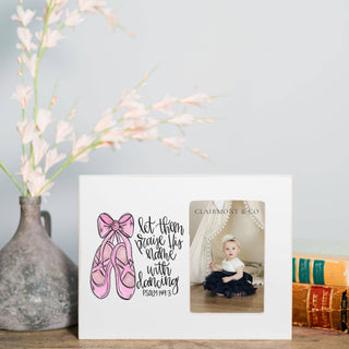 Dancing Praise, Scripture Frames, Wooden Frame - Fanci Footworks