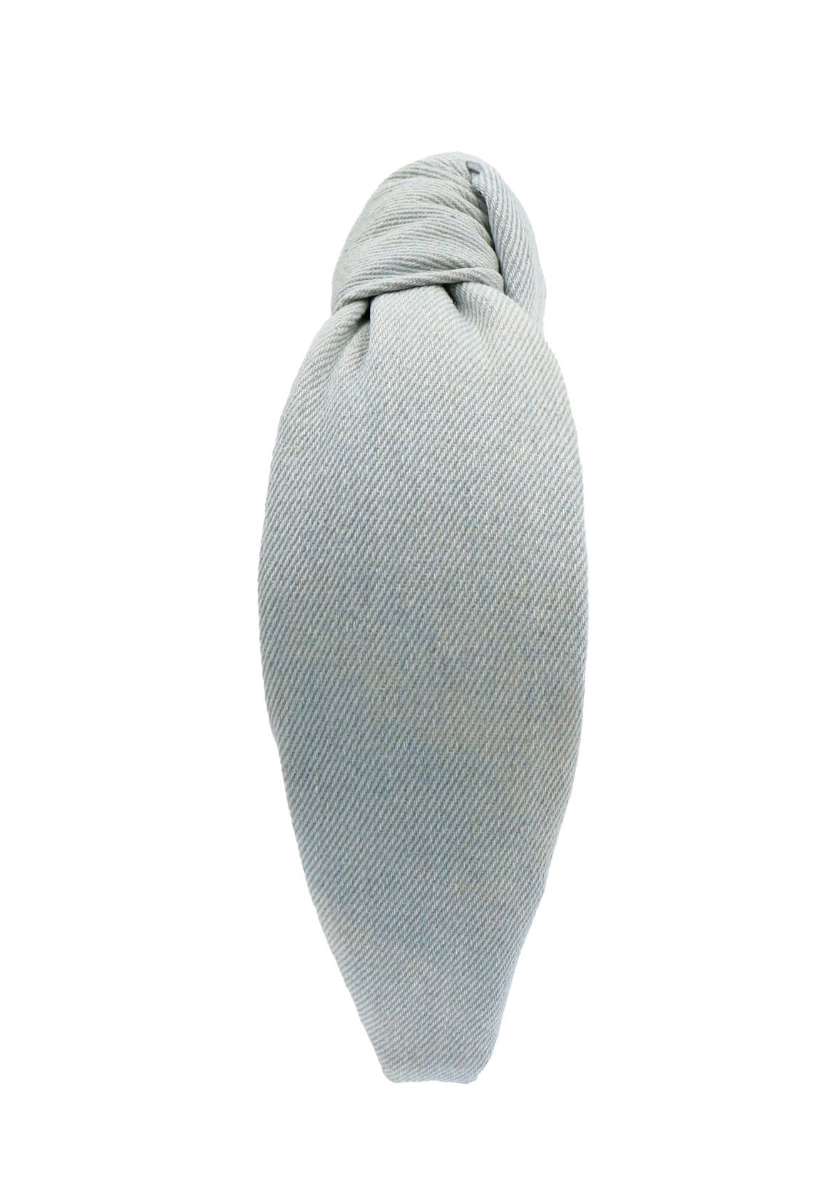 Adult Denim Knotted Headband