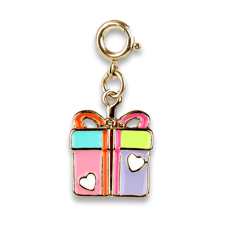 CHARM IT! CICC1578 Gold Surprise Inside B-Day Gift Charm