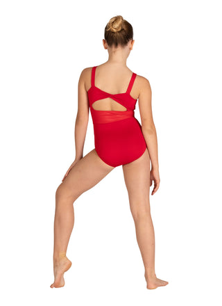 Danznmotion 22115C Camisole Ribbed Insert Leotard