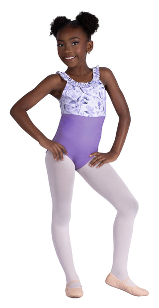 Danznmotion 26109C Ruffle Print Tank Leotard