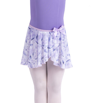 Danznmotion 26407C Mock Wrap Floral Skirt