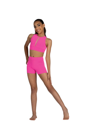 Danznmotion 22406C Hi-Waist Booty Short Length