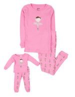 Kids Girl & Doll Ballerina Cotton Pajamas - Fanci Footworks