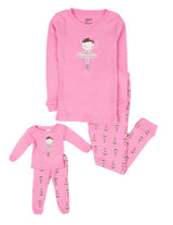 Kids Girl & Doll Ballerina Cotton Pajamas - Fanci Footworks